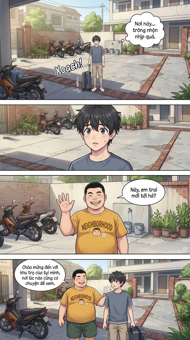 Xóm Trọ Vui Nhộn Chapter 1 Page 3 - AI Generated Manga
