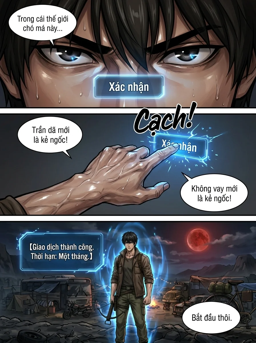 Danh Sách Đường Cái Cầu Sinh: Ta Tại Tận Thế Thăng Cấp Vật Tư Chapter 1 Page 18 - AI Generated Manga
