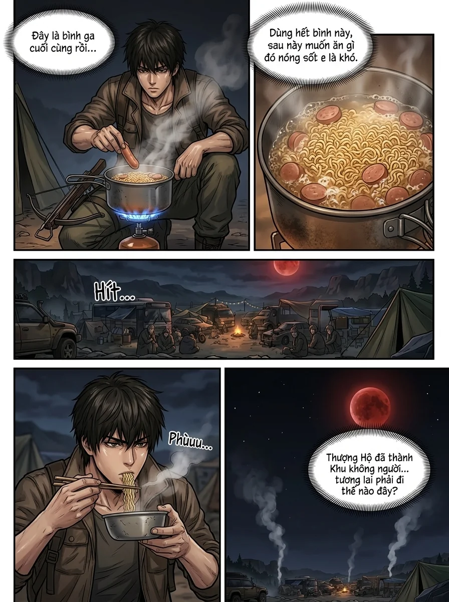 Danh Sách Đường Cái Cầu Sinh: Ta Tại Tận Thế Thăng Cấp Vật Tư Chapter 1 Page 9 - AI Generated Manga