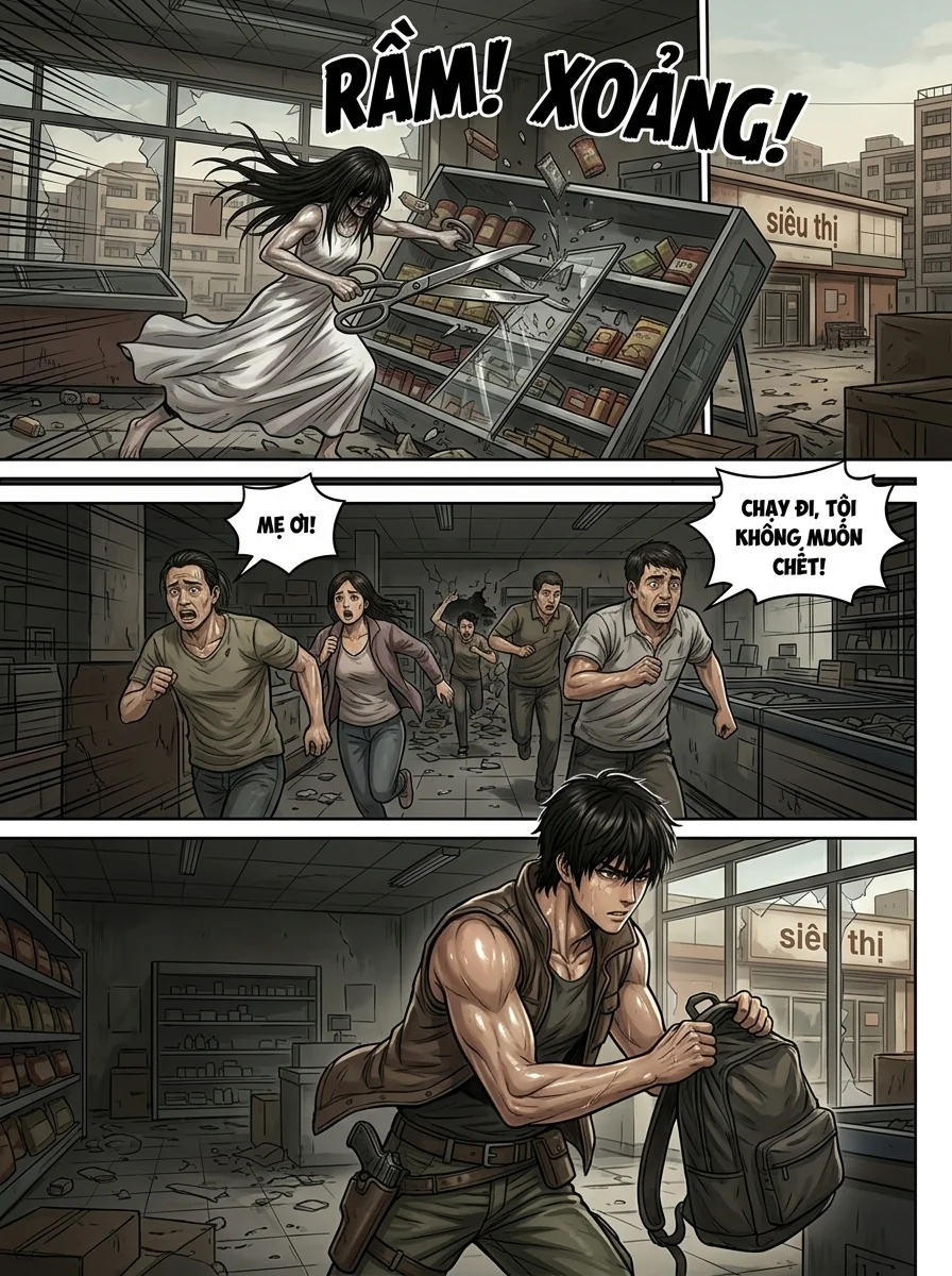Danh Sách Đường Cái Cầu Sinh: Ta Tại Tận Thế Thăng Cấp Vật Tư Chapter 5 Page 12 - AI Generated Manga