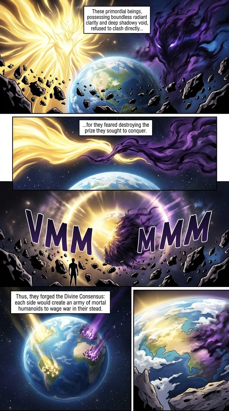 Aethelos: The Bastard of Light Chapter 1 Page 2 - AI Generated Manga