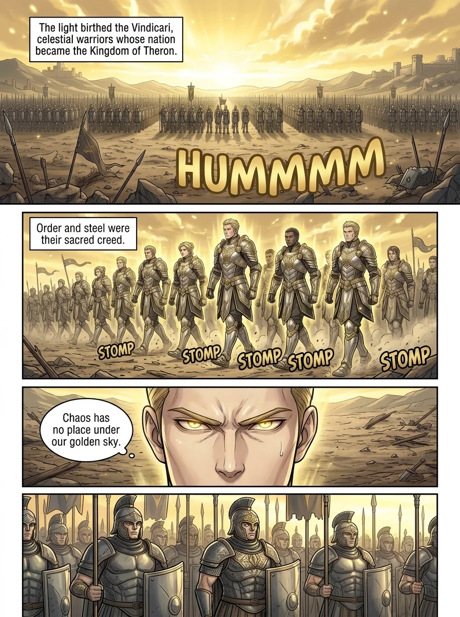 Aethelos: The Bastard of Light Chapter 1 Page 3 - AI Generated Manga