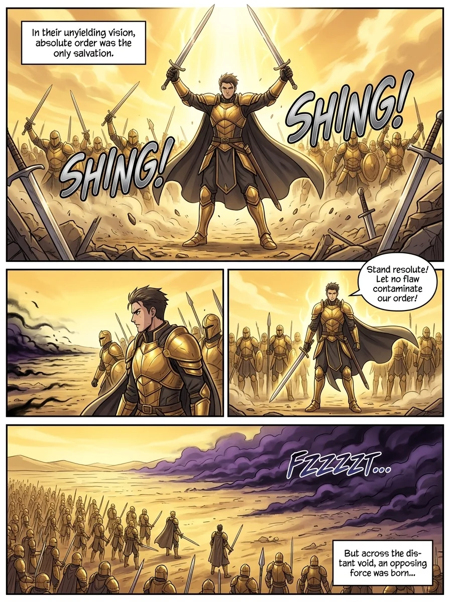 Aethelos: The Bastard of Light Chapter 1 Page 4 - AI Generated Manga