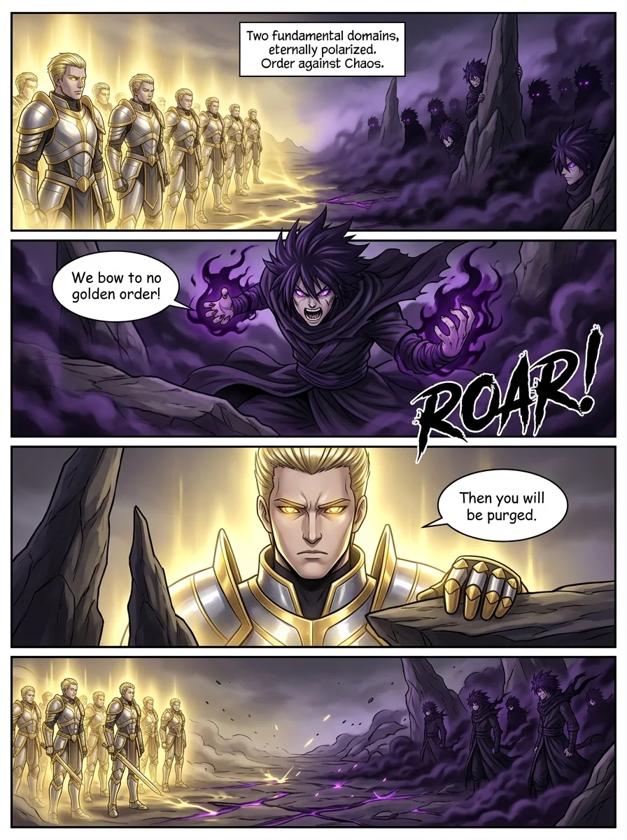 Aethelos: The Bastard of Light Chapter 1 Page 6 - AI Generated Manga