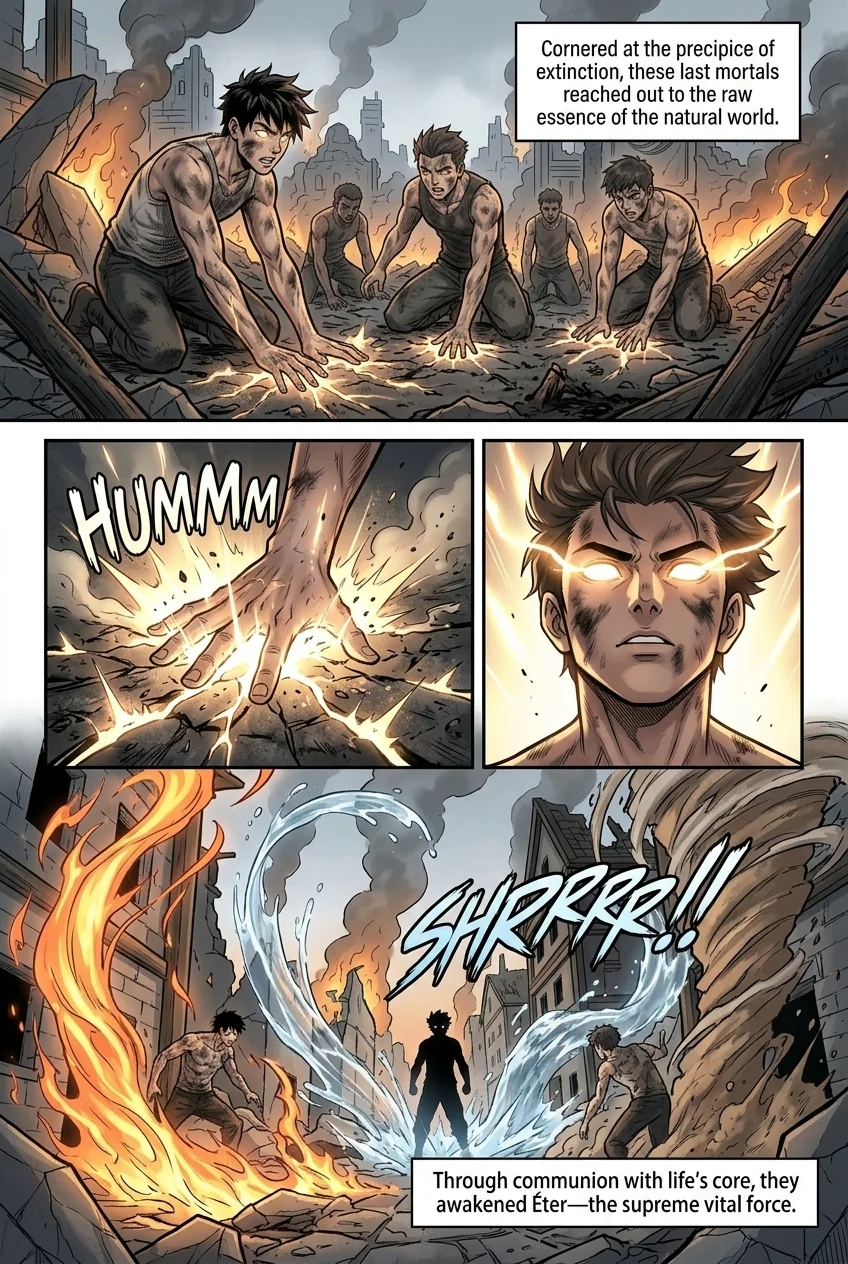 Aethelos: The Bastard of Light Chapter 1 Page 8 - AI Generated Manga