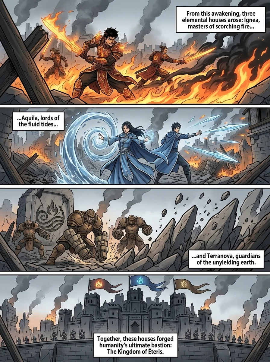 Aethelos: The Bastard of Light Chapter 1 Page 9 - AI Generated Manga