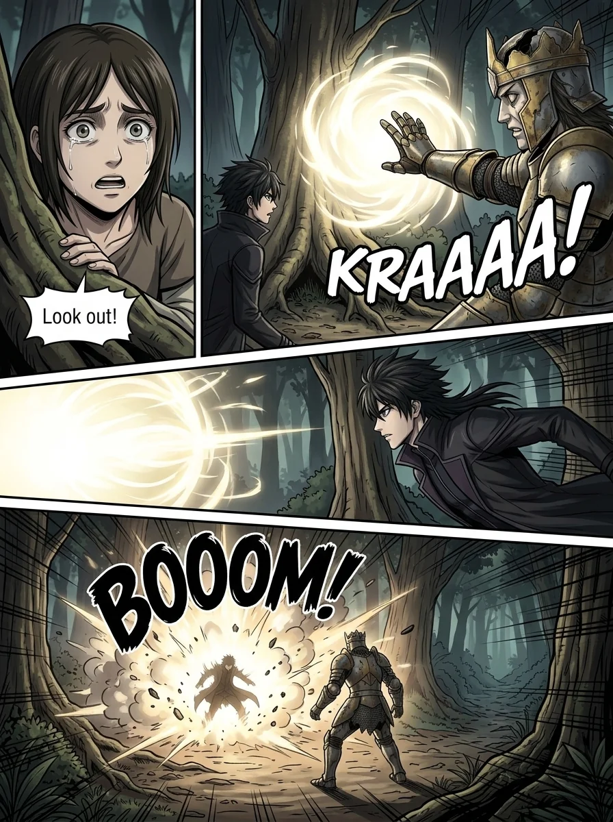 Aethelos: The Bastard of Light Chapter 16 Page 17 - AI Generated Manga
