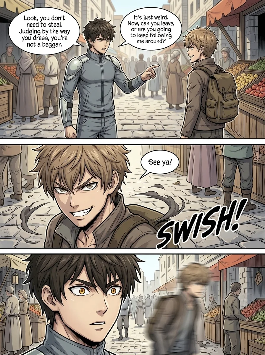 Aethelos: The Bastard of Light Chapter 2 Page 13 - AI Generated Manga