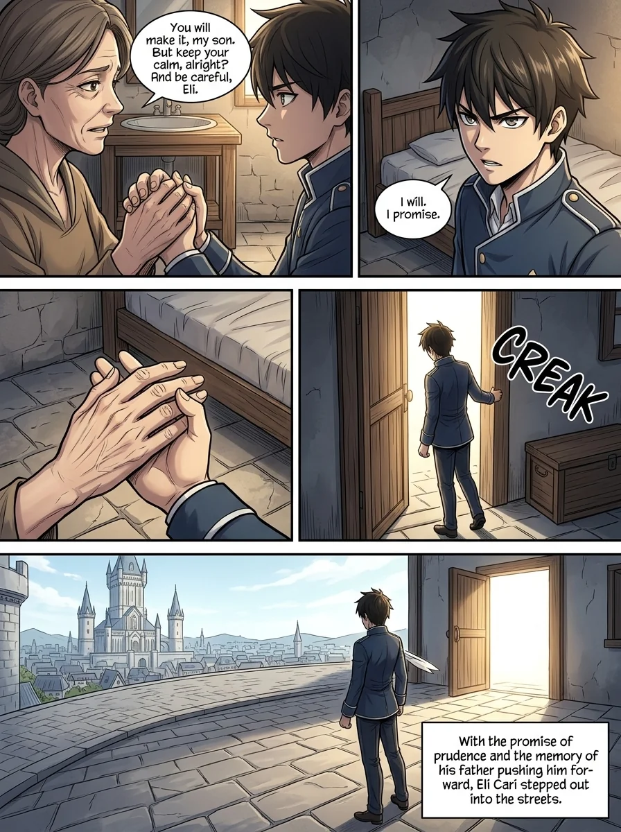 Aethelos: The Bastard of Light Chapter 2 Page 3 - AI Generated Manga