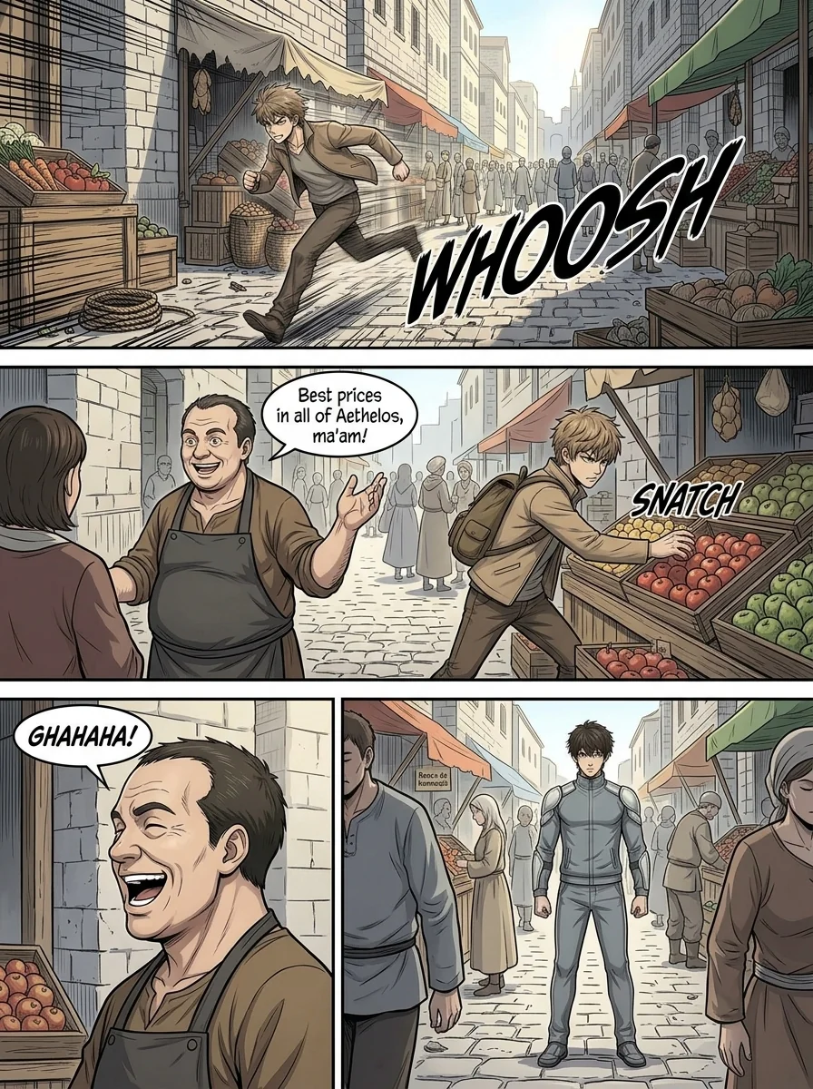 Aethelos: The Bastard of Light Chapter 2 Page 5 - AI Generated Manga
