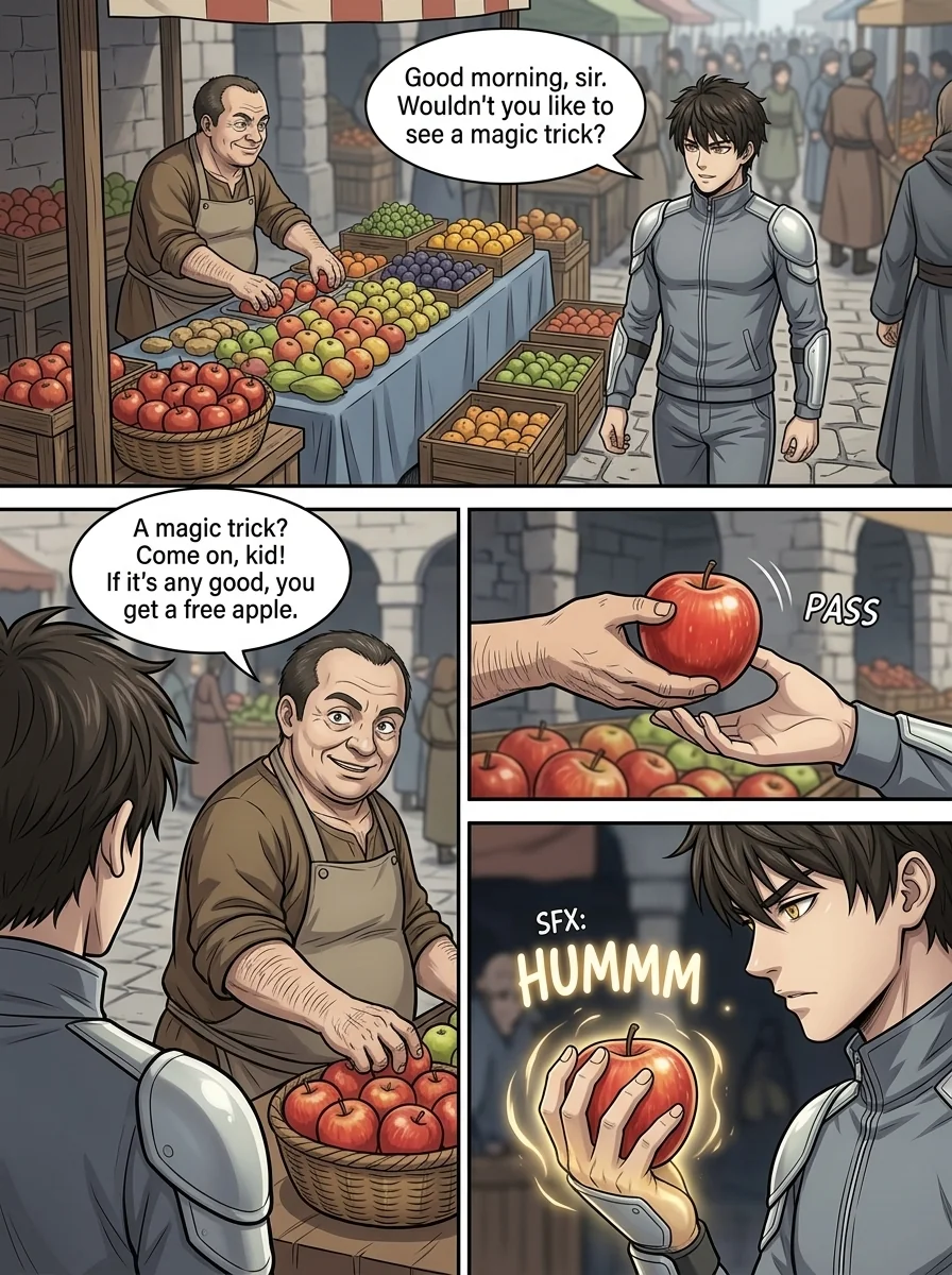 Aethelos: The Bastard of Light Chapter 2 Page 6 - AI Generated Manga