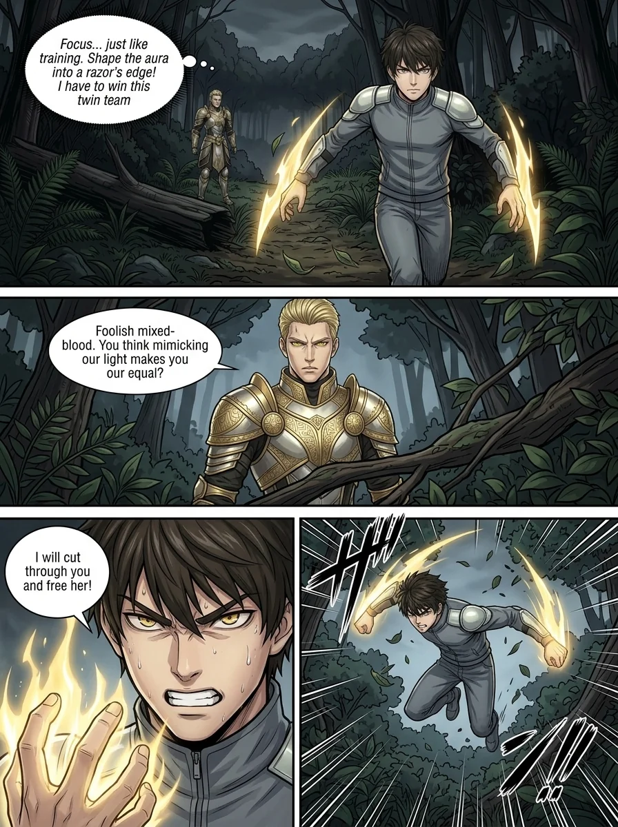 Aethelos: The Bastard of Light Chapter 3 Page 12 - AI Generated Manga