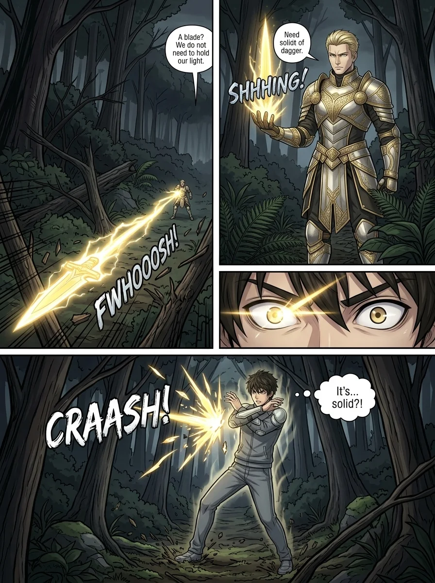 Aethelos: The Bastard of Light Chapter 3 Page 13 - AI Generated Manga