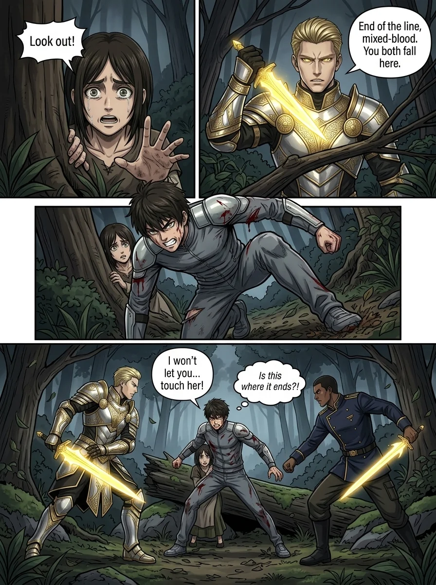 Aethelos: The Bastard of Light Chapter 3 Page 17 - AI Generated Manga