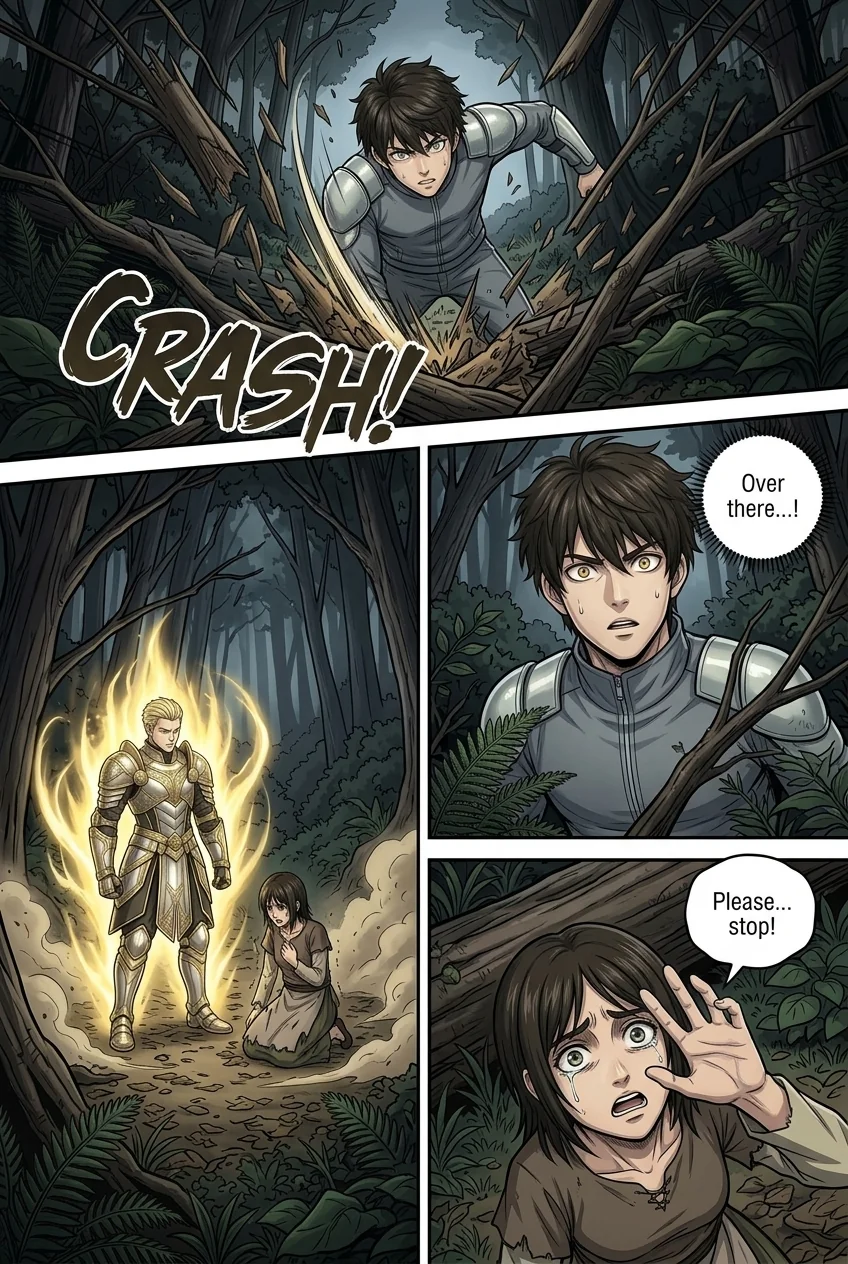 Aethelos: The Bastard of Light Chapter 3 Page 7 - AI Generated Manga