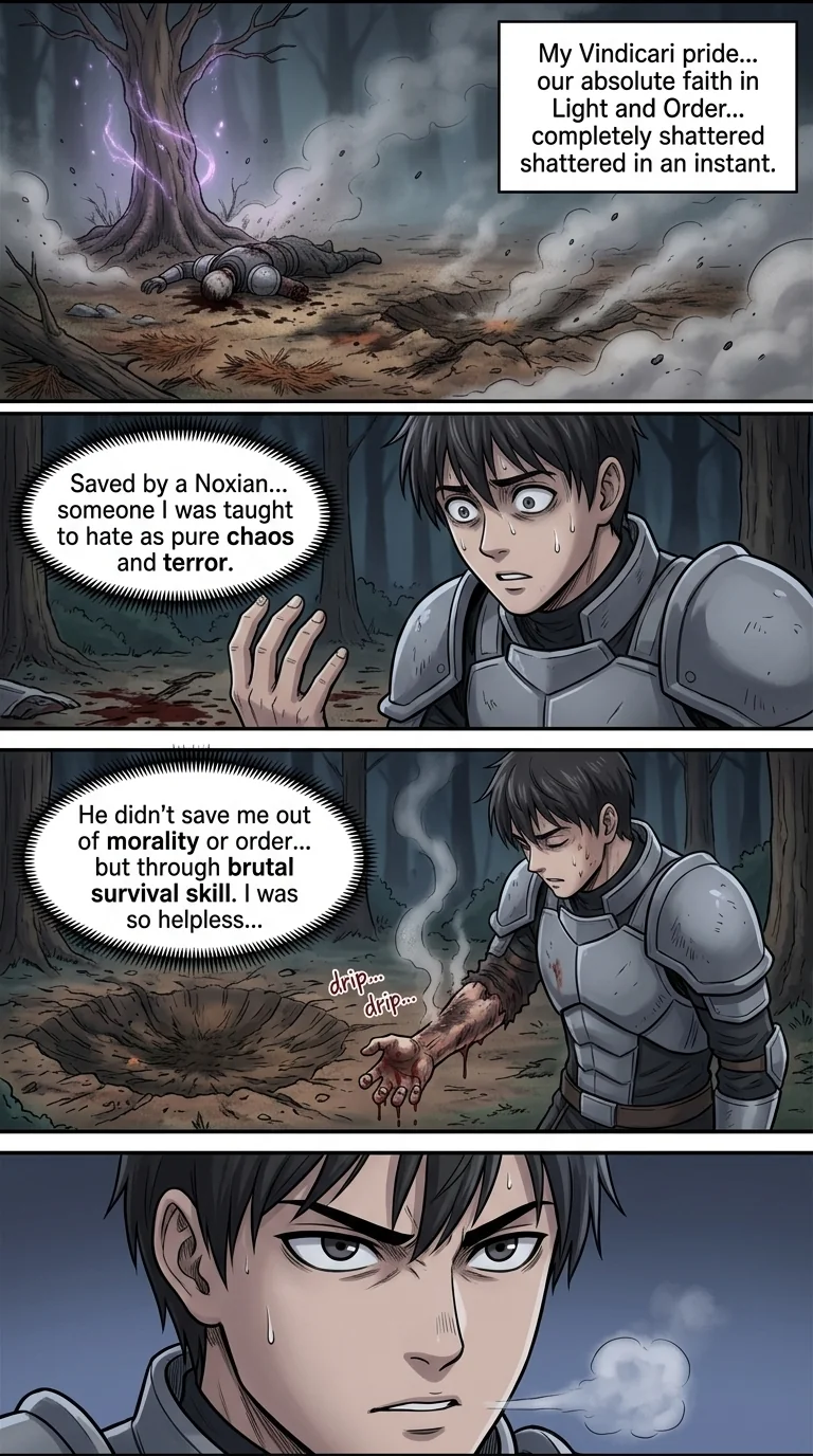 Aethelos: The Bastard of Light Chapter 4 Page 17 - AI Generated Manga