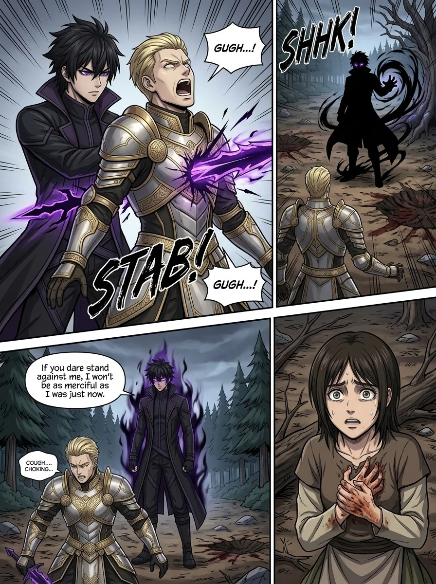 Aethelos: The Bastard of Light Chapter 4 Page 8 - AI Generated Manga