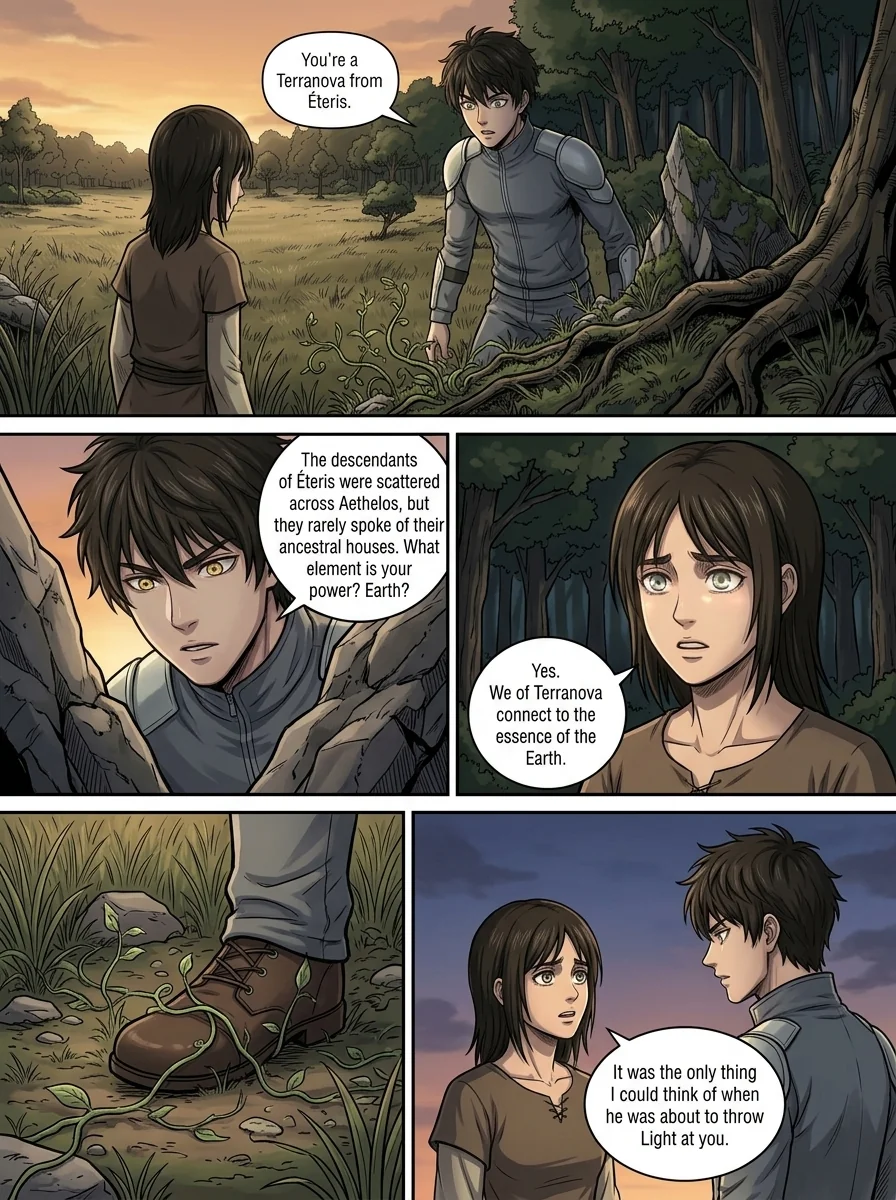 Aethelos: The Bastard of Light Chapter 5 Page 5 - AI Generated Manga