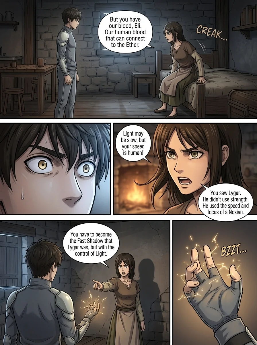 Aethelos: The Bastard of Light Chapter 6 Page 13 - AI Generated Manga