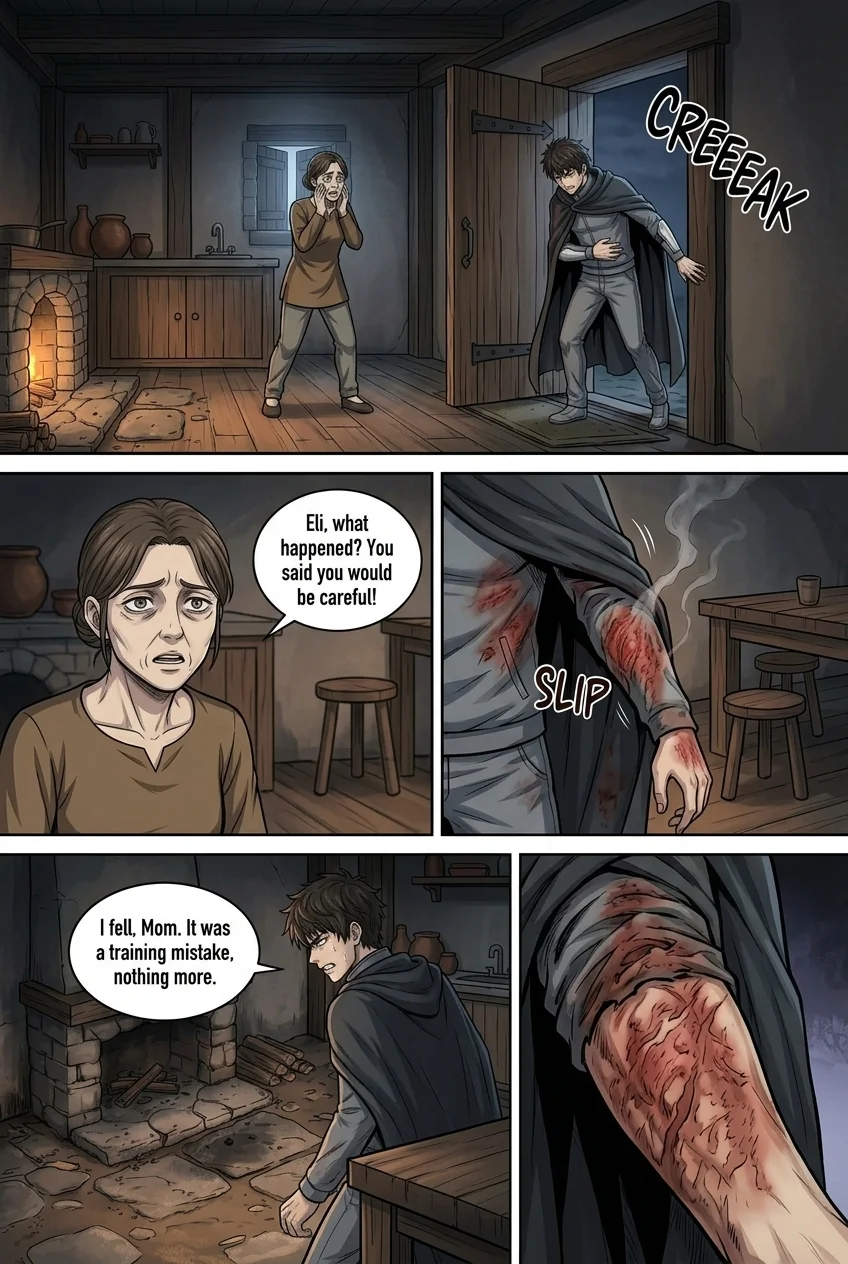 Aethelos: The Bastard of Light Chapter 6 Page 3 - AI Generated Manga