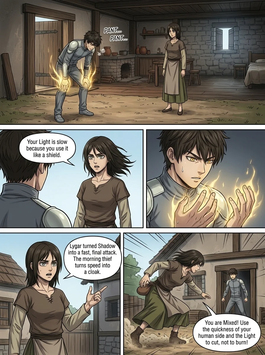 Aethelos: The Bastard of Light Chapter 7 Page 3 - AI Generated Manga