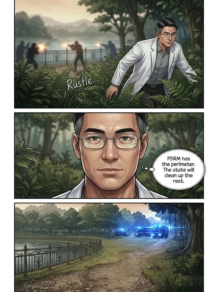 THE GREY MAN OF KUANTAN Chapter 2 Page 23 - AI Generated Manga