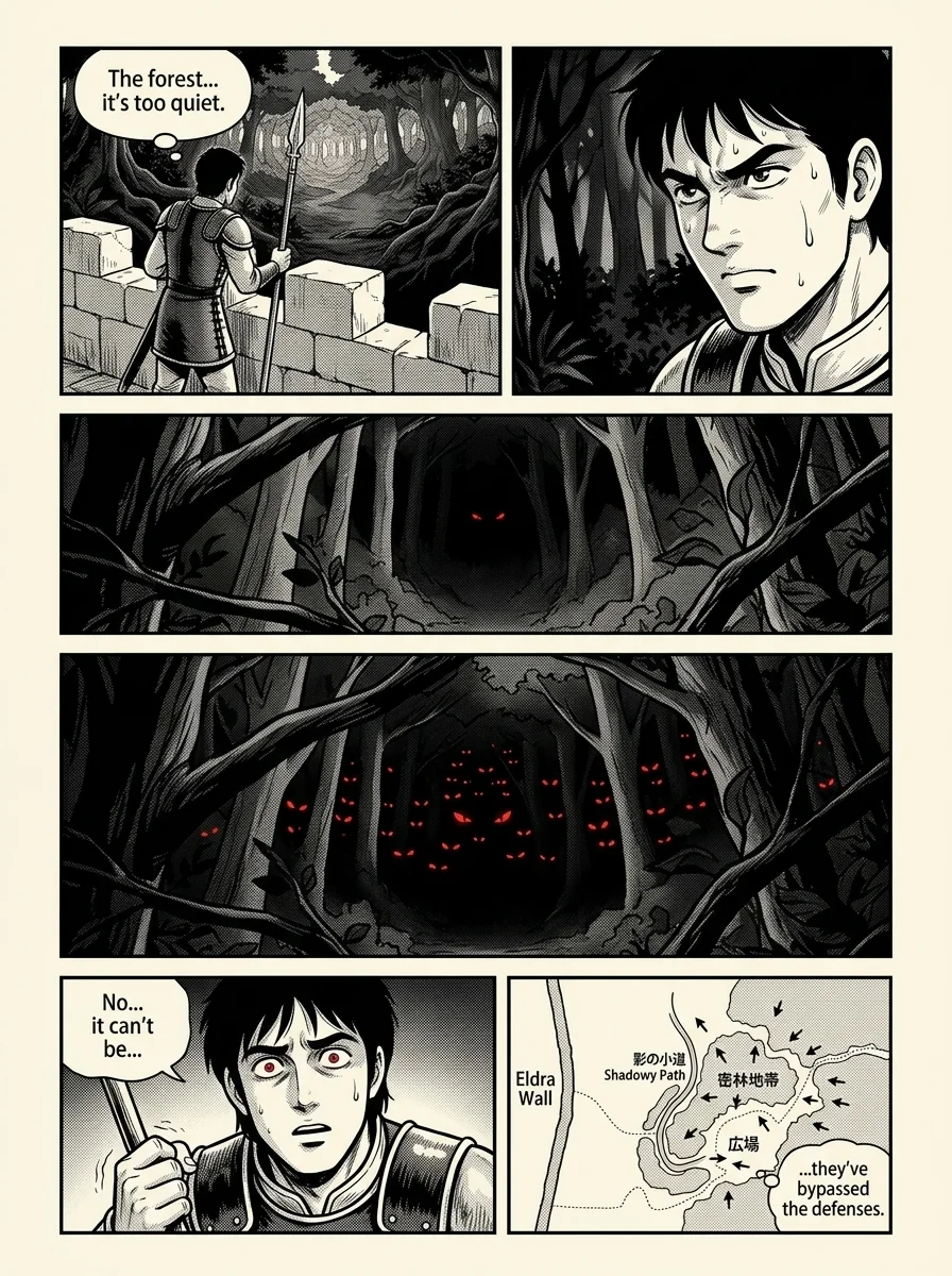 NOCTIS — Les Héritiers de l'Ombre Chapter 1 Page 10 - AI Generated Manga