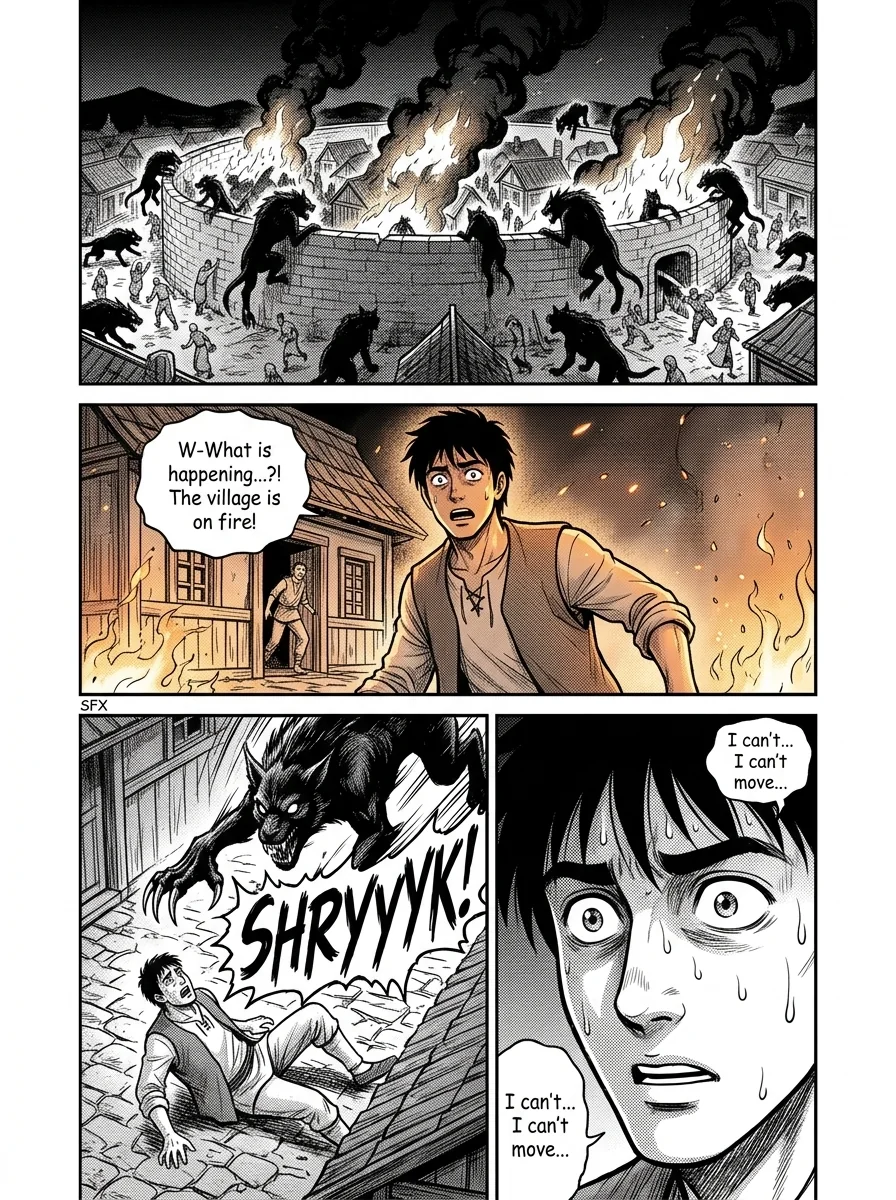 NOCTIS — Les Héritiers de l'Ombre Chapter 1 Page 12 - AI Generated Manga