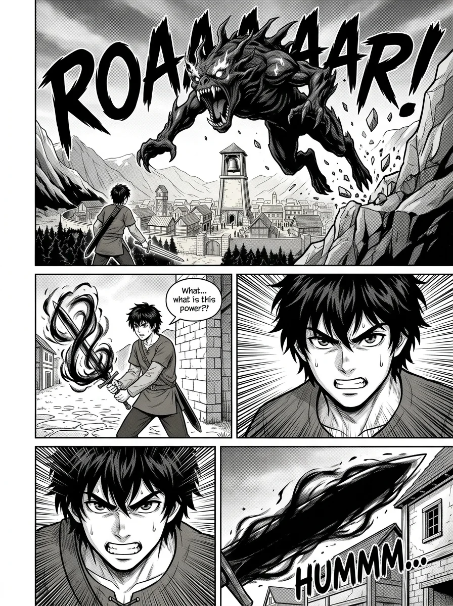 NOCTIS — Les Héritiers de l'Ombre Chapter 1 Page 16 - AI Generated Manga
