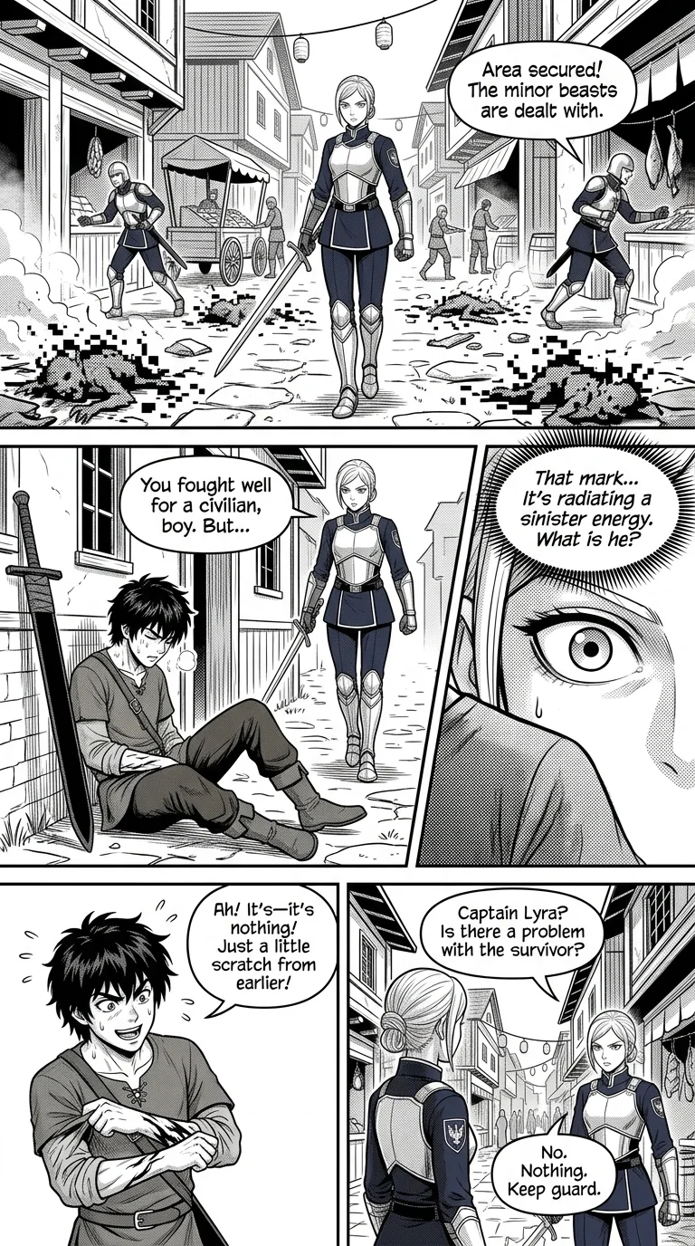 NOCTIS — Les Héritiers de l'Ombre Chapter 1 Page 19 - AI Generated Manga