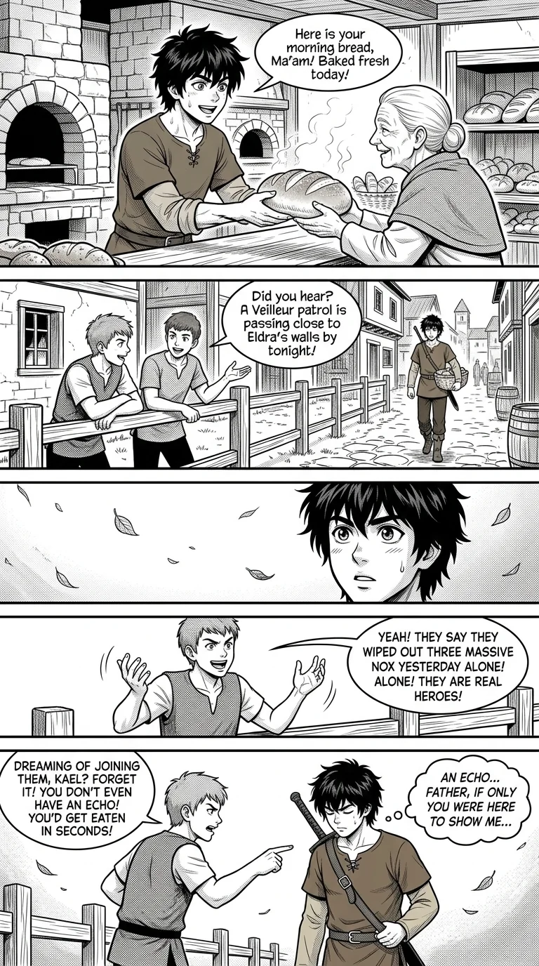 NOCTIS — Les Héritiers de l'Ombre Chapter 1 Page 3 - AI Generated Manga