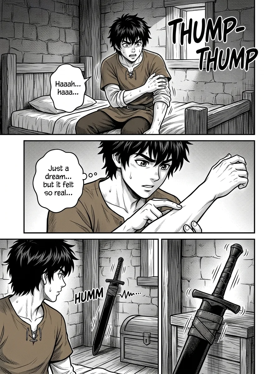 NOCTIS — Les Héritiers de l'Ombre Chapter 1 Page 6 - AI Generated Manga