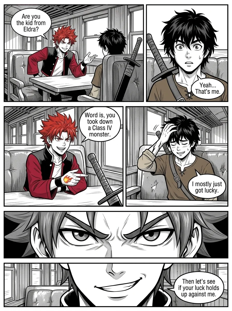 NOCTIS — Les Héritiers de l'Ombre Chapter 2 Page 12 - AI Generated Manga