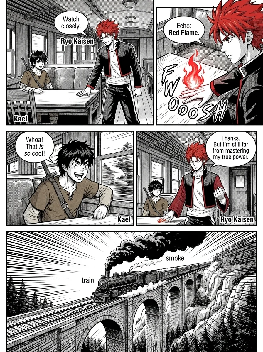 NOCTIS — Les Héritiers de l'Ombre Chapter 2 Page 13 - AI Generated Manga