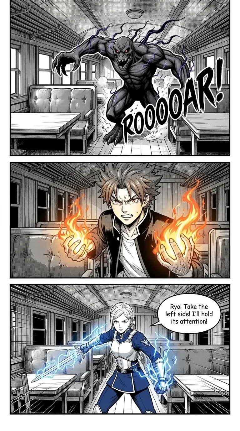 NOCTIS — Les Héritiers de l'Ombre Chapter 2 Page 18 - AI Generated Manga