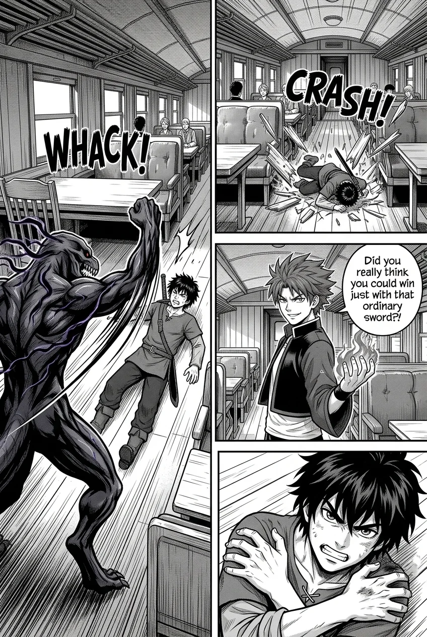 NOCTIS — Les Héritiers de l'Ombre Chapter 2 Page 21 - AI Generated Manga