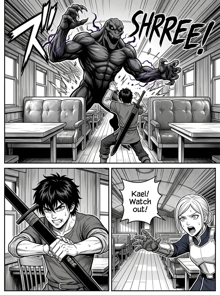 NOCTIS — Les Héritiers de l'Ombre Chapter 2 Page 23 - AI Generated Manga