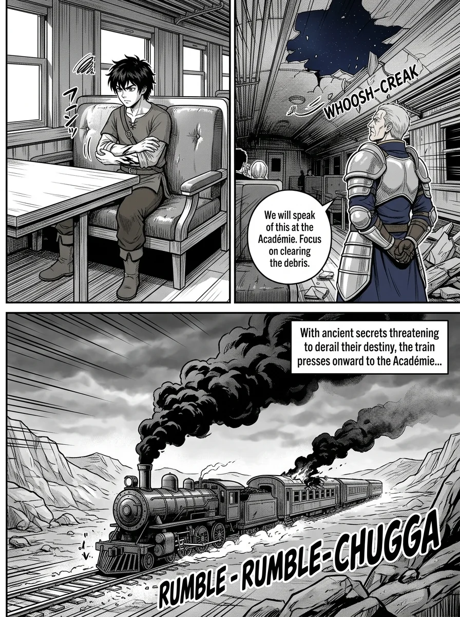 NOCTIS — Les Héritiers de l'Ombre Chapter 2 Page 28 - AI Generated Manga