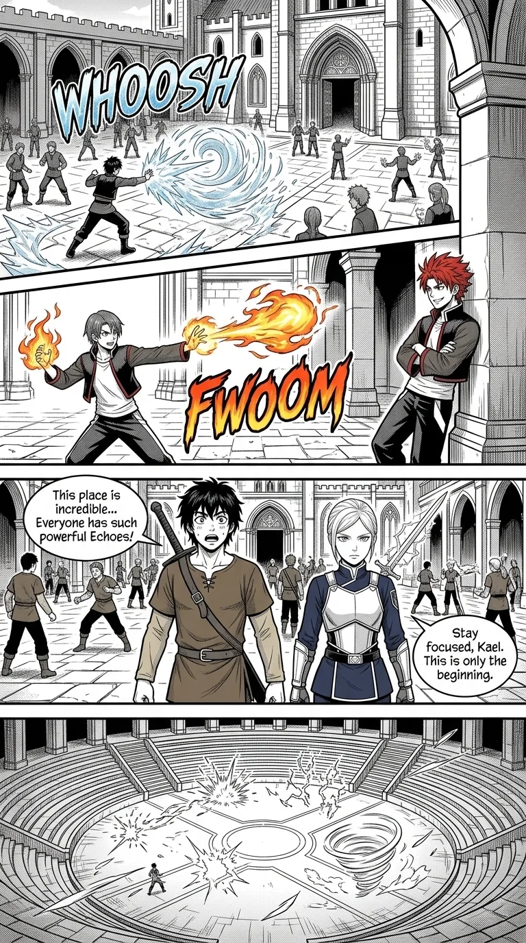 NOCTIS — Les Héritiers de l'Ombre Chapter 2 Page 30 - AI Generated Manga
