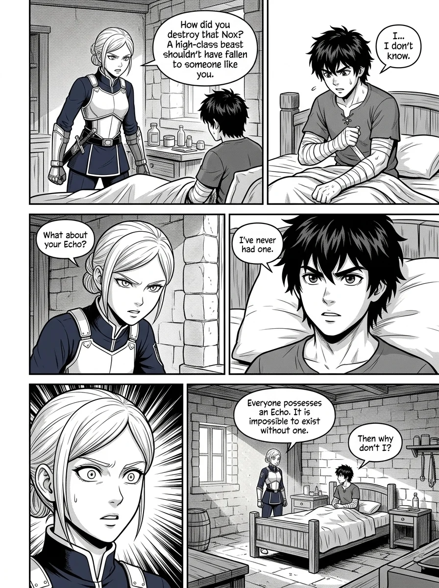 NOCTIS — Les Héritiers de l'Ombre Chapter 2 Page 3 - AI Generated Manga