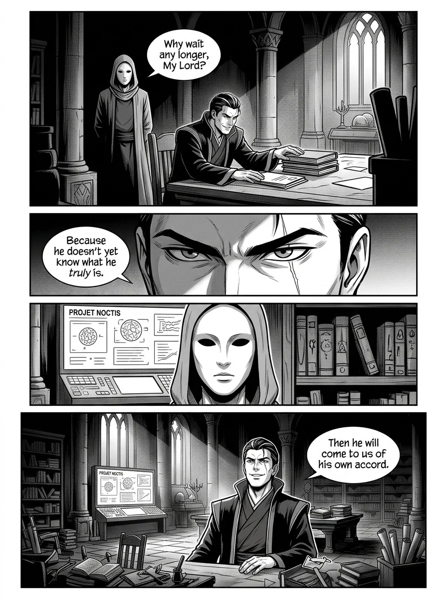 NOCTIS — Les Héritiers de l'Ombre Chapter 2 Page 42 - AI Generated Manga