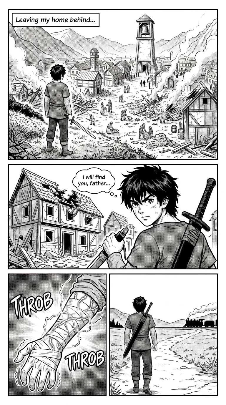 NOCTIS — Les Héritiers de l'Ombre Chapter 2 Page 9 - AI Generated Manga