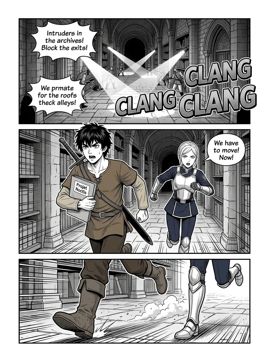 NOCTIS — Les Héritiers de l'Ombre Chapter 3 Page 10 - AI Generated Manga