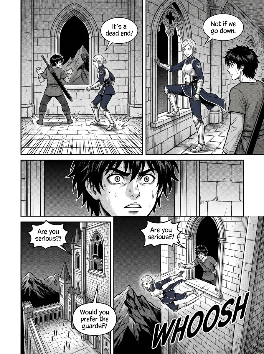 NOCTIS — Les Héritiers de l'Ombre Chapter 3 Page 11 - AI Generated Manga
