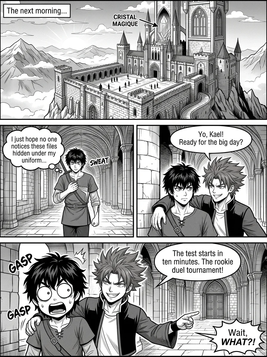 NOCTIS — Les Héritiers de l'Ombre Chapter 3 Page 13 - AI Generated Manga