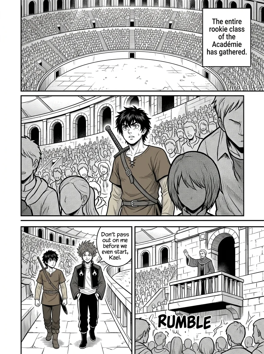 NOCTIS — Les Héritiers de l'Ombre Chapter 3 Page 14 - AI Generated Manga