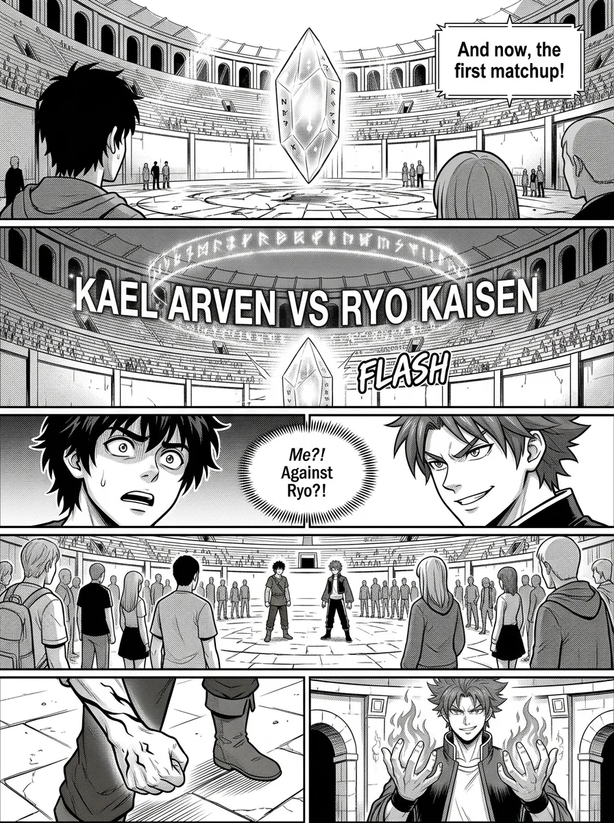 NOCTIS — Les Héritiers de l'Ombre Chapter 3 Page 16 - AI Generated Manga
