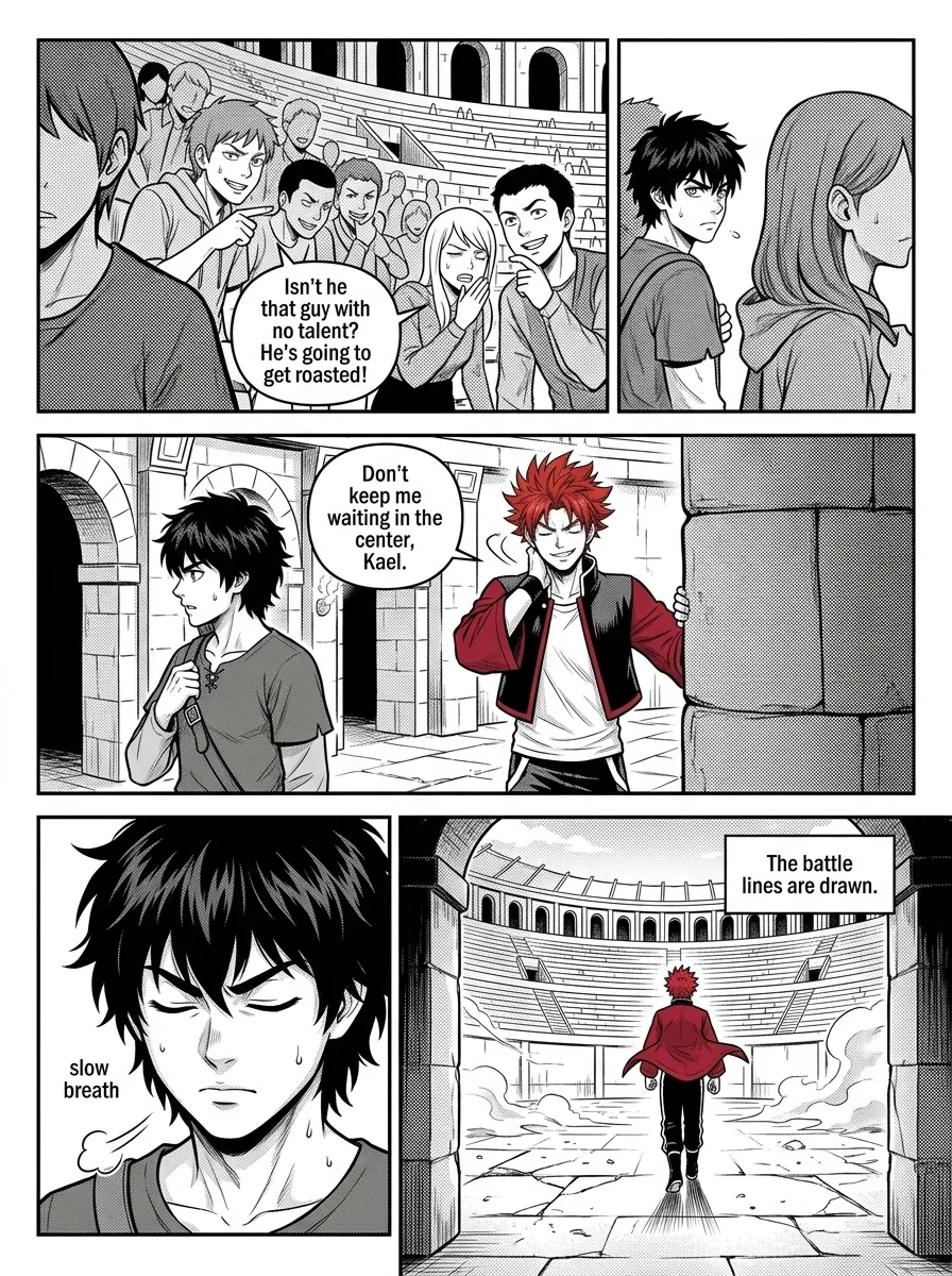 NOCTIS — Les Héritiers de l'Ombre Chapter 3 Page 17 - AI Generated Manga