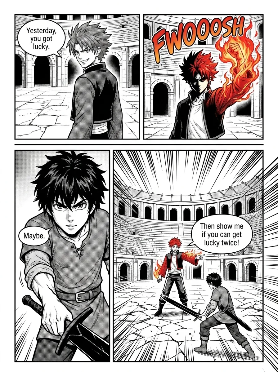 NOCTIS — Les Héritiers de l'Ombre Chapter 3 Page 18 - AI Generated Manga
