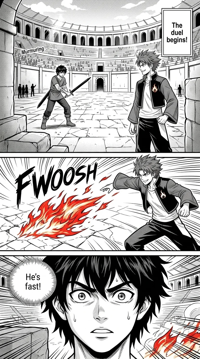 NOCTIS — Les Héritiers de l'Ombre Chapter 3 Page 19 - AI Generated Manga